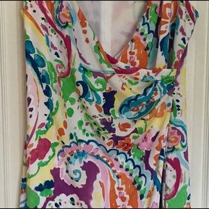 Ralph Lauren Faux Wrap Midi Dress